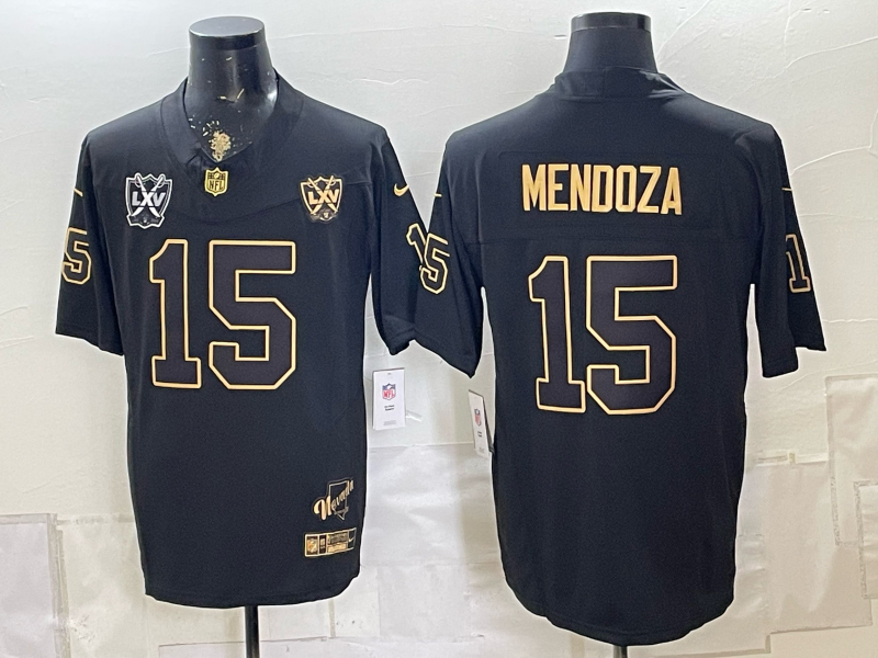 Men 2026 Oakland Raiders #15 Mendoza Black Nike Limited NFL Jersey0826003->oakland raiders->NFL Jersey